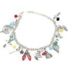 Alloy Charm Bracelet Silver - One Size