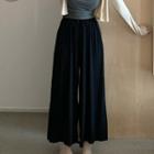 Wide Leg Pants 1571 - Black - One Size