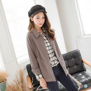 Cotton Twill Shirt Jacket