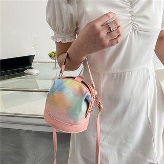 Faux Leather Crossbody Bag Pink - One Size