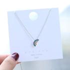 Rainbow Pendant Necklace Silver - One Size