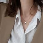 925 Sterling Silver Miniature Sunglasses Pendant Necklace Shell & Glasses Necklace - One Size