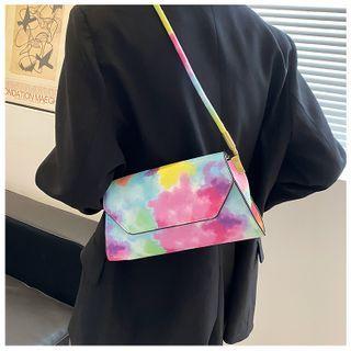 Tie-dyed Faux Leather Shoulder Bag