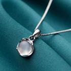 925 Sterling Silver Gemstone Bead Pendant Necklace