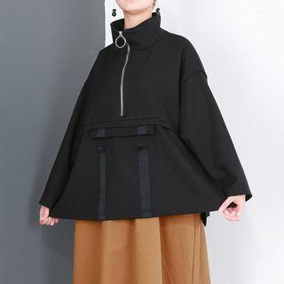 High-neck Mock Two-piece Dress