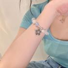 Floral Bracelet S365 - Blue & White - One Size