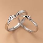 Set Of 2 : Numerical 1314 Twisted Sterling Silver Ring 1 Pair - S925 Silver - Silver - One Size