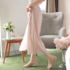 Wrap-front Chiffon Culottes