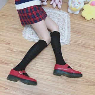 Butterfly Carved Cotton Stockings