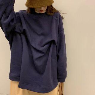 Oversize Pullover /spaghetti Strap Midi Shift Dress