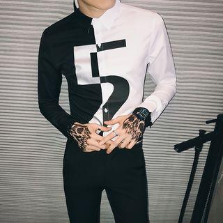 Two-tone Number 5 Shirt