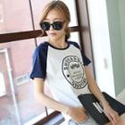 Mustache Print Short-sleeve T-shirt