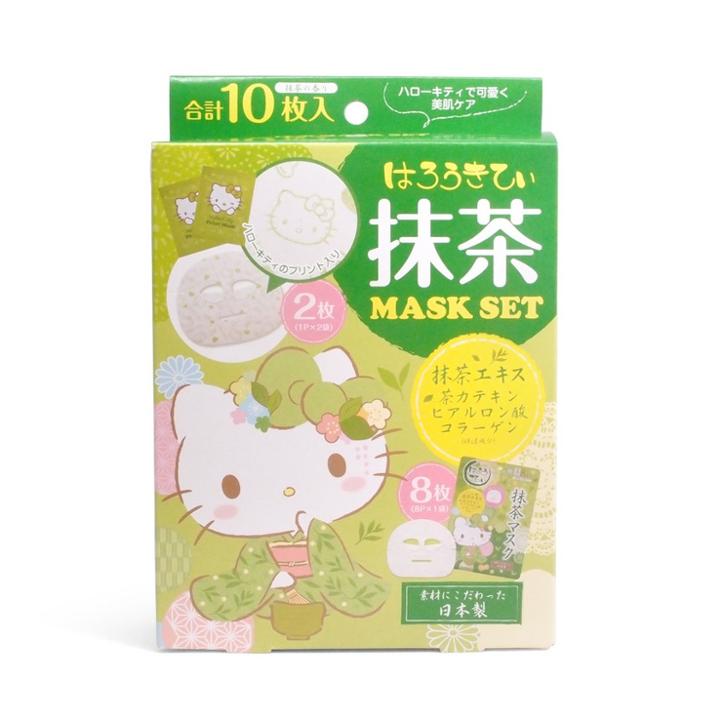 Japan Gals - Hello Kitty Green Tea Mask Set 10 Pcs