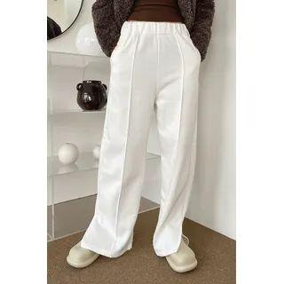 Pintuck Slit-hem Sweatpants