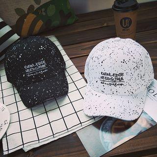 Letter Splattered Baseball Cap