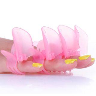 Set Of 10: Plastic Nail Art Tip Cover As Shown In Figure - One Size