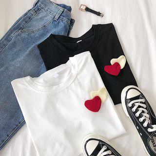 Heart Patch Short-sleeve T-shirt