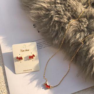 Dog Stud Earring / Necklace