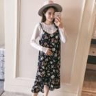 Nursery Set: Long-sleeve T-shirt + Floral Dress