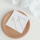 Faux Pearl Dangle Earring 1 Pair - Classic - Earring - Rose Gold - One Size
