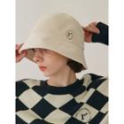 Logo-embroidered Terry Bucket Hat Beige - One Size