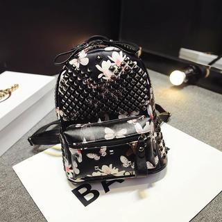 Studded Floral Backpack