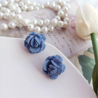 Flower Fannel Earring