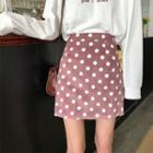 Polka Dot Mini Pencil Skirt
