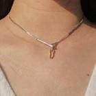 Alloy Pendant Choker 1 Pc - As Shown In Figure - One Size
