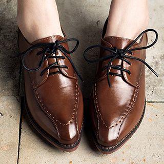 Patent Pointy Oxfords