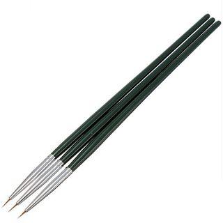 Set Of 3: Nail Art Brush Set Of 3: Gj-127 - One Size