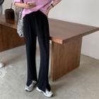 Straight Leg Pants Black - One Size