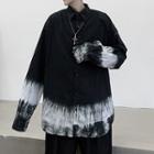 Tie-dye Oversize Long-sleeve Shirt