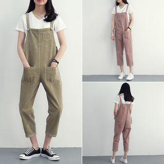Crop Corduroy Jumper Pants
