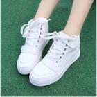 Velcro Hidden Wedge High-top Sneakers