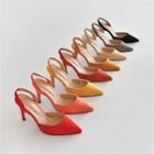 Colored Sling-back Stilettos