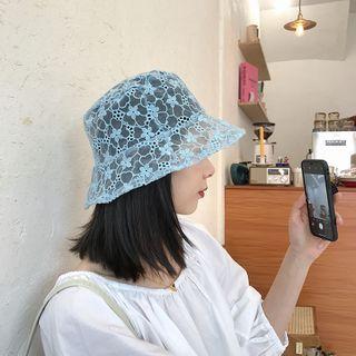 Lace Bucket Hat Airy Blue - One Size