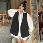 Long-sleeve Shirt / One-button Vest