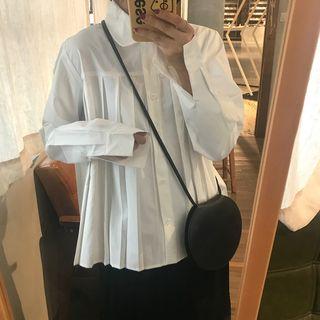 Pleated Blouse White - One Size
