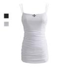 Spaghetti Strap Crisscross Print Bodycon Dress
