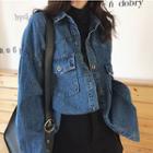 Mock-two Loose-fit Denim Shirt