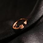 Cat Stainless Steel Open Ring Cat - Rose Gold - One Size