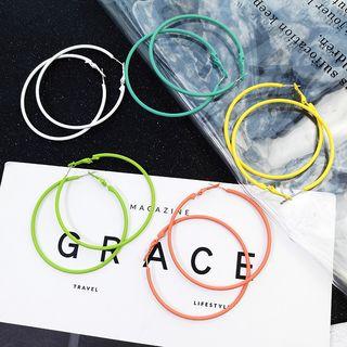 Color Alloy Hoop Earring