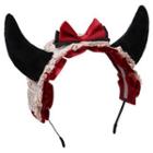 Devil Horn Lace Bow Headband