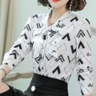Bow Patterned Blouse
