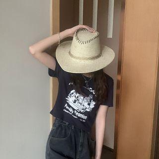 Denim Sun Hat Beige - M (56-58cm)