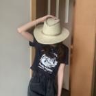 Denim Sun Hat Beige - M (56-58cm)