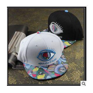 Eye Print Panel Baseball Cap