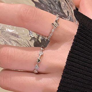 Butterfly / Heart Alloy Ring / Set
