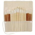 Set Of 24: Wooden Art Paint Brush As Shown In Figure - One Size